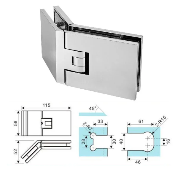 1603 1 One-Stop Solution For High-Quality Shower Door Hardware And Accessories