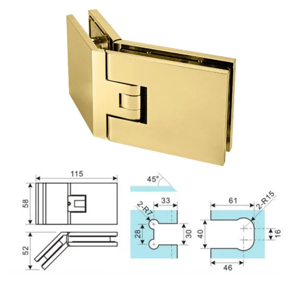 1603 2 One-Stop Solution For High-Quality Shower Door Hardware And Accessories