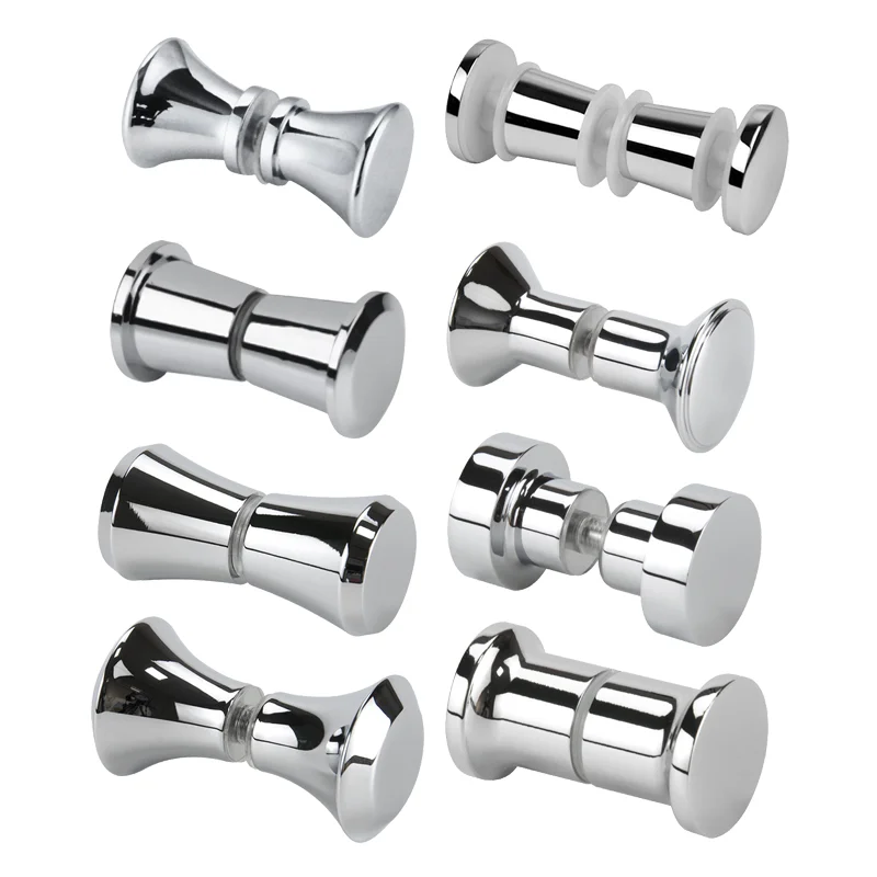 Back-To-Back Brass Shower Door Knob Sgh-K11