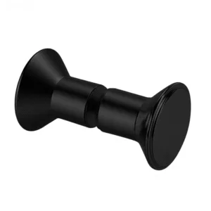 Large back-to-back brass glass shower door knob, size Φ47 × 42mm. Fits 6–12mm glass, available in Chrome, Polished Gold, and Brushed Nickel finishes.