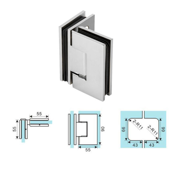 Gh102A 1 Buy Shower Door Hardware In Bulk | Sgh Shower Hinges