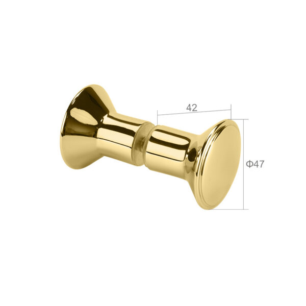 Brass Glass Shower Door Knob SGH-K11F - Imagen 5