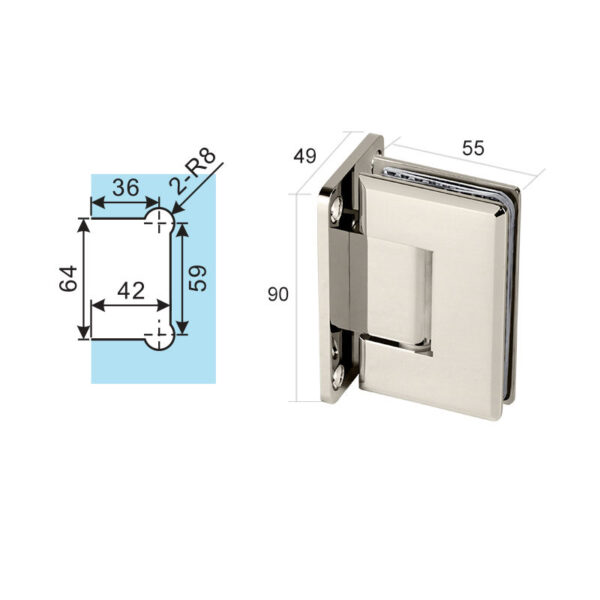 301B 3 Buy Shower Door Hardware In Bulk | Sgh Shower Hinges