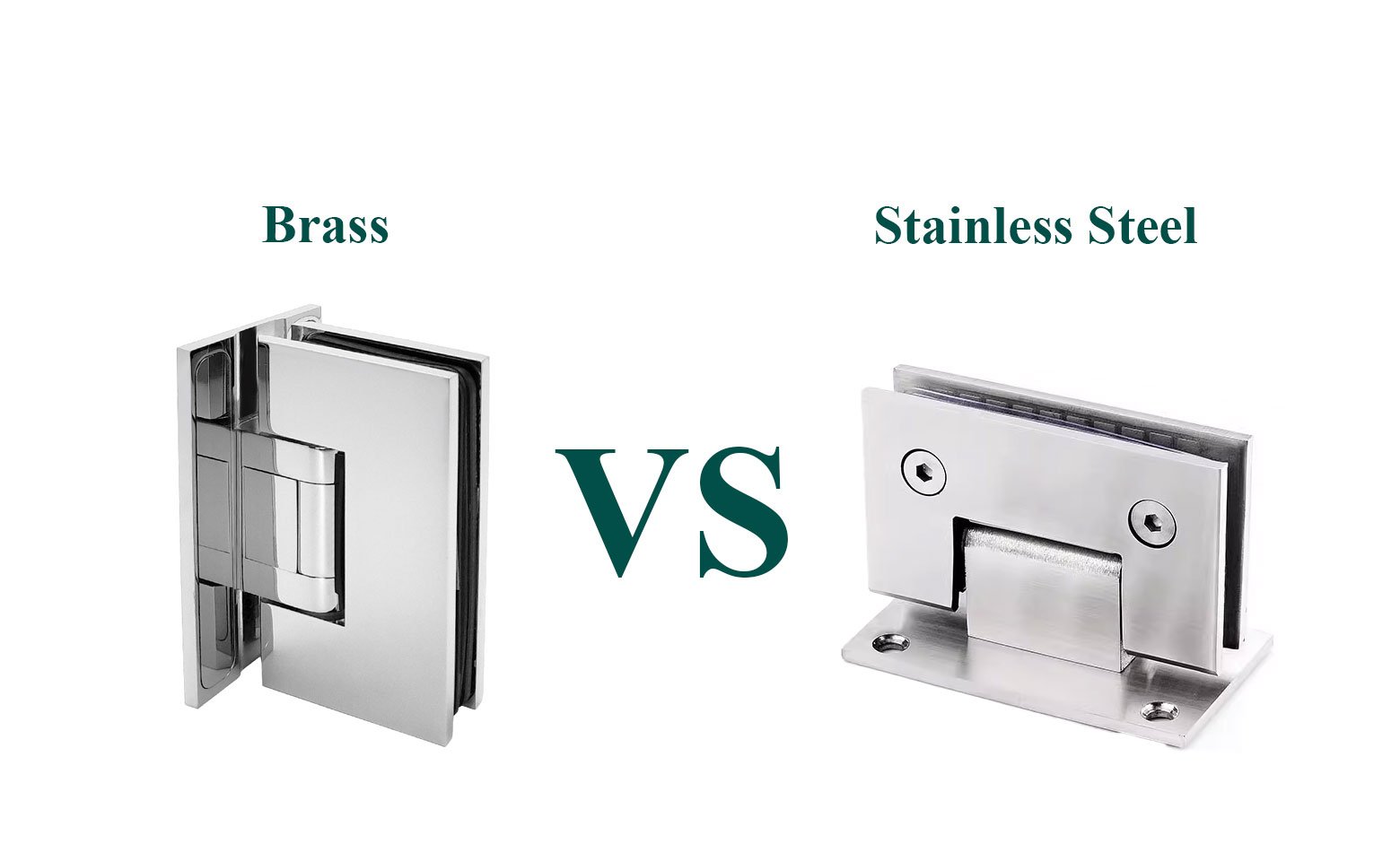 Choosing Shower Door Hinges Brass Vs Stainless Steel