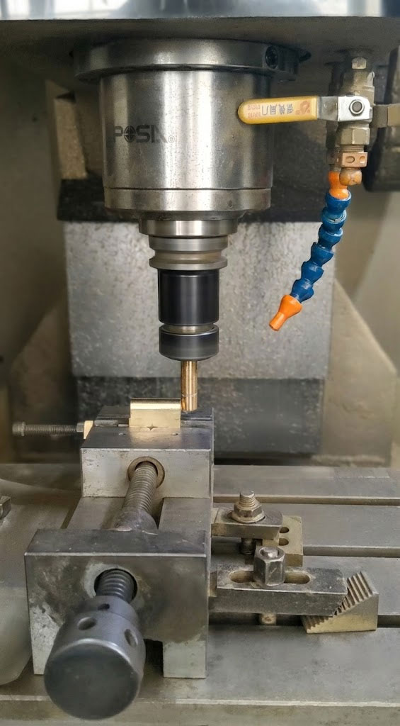 CNC manufactured brass Shower Hinge