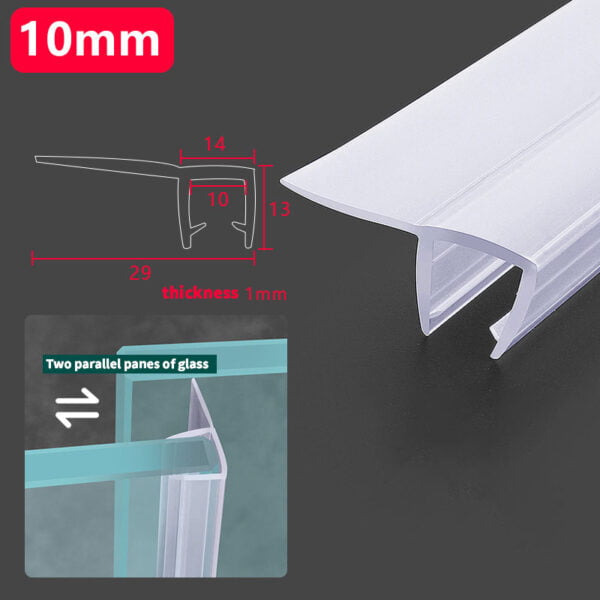 F Jamb Seal For Glass Whtie 10Mm Buy Shower Door Hardware In Bulk | Sgh Shower Hinges