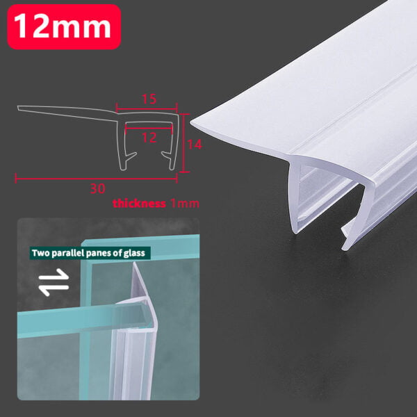 F Jamb Seal For Glass Whtie 12Mm Buy Shower Door Hardware In Bulk | Sgh Shower Hinges