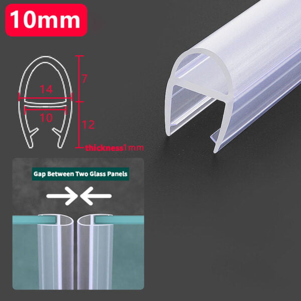 Translucent U Shower Door Seal White 10Mm Buy Shower Door Hardware In Bulk | Sgh Shower Hinges