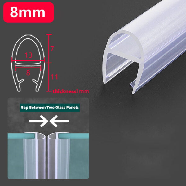 Translucent U Shower Door Seal White 8Mm Buy Shower Door Hardware In Bulk | Sgh Shower Hinges