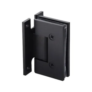 Black Heavy duty Wall to Glass H Back Plate Shower Door Hinge TLW-101