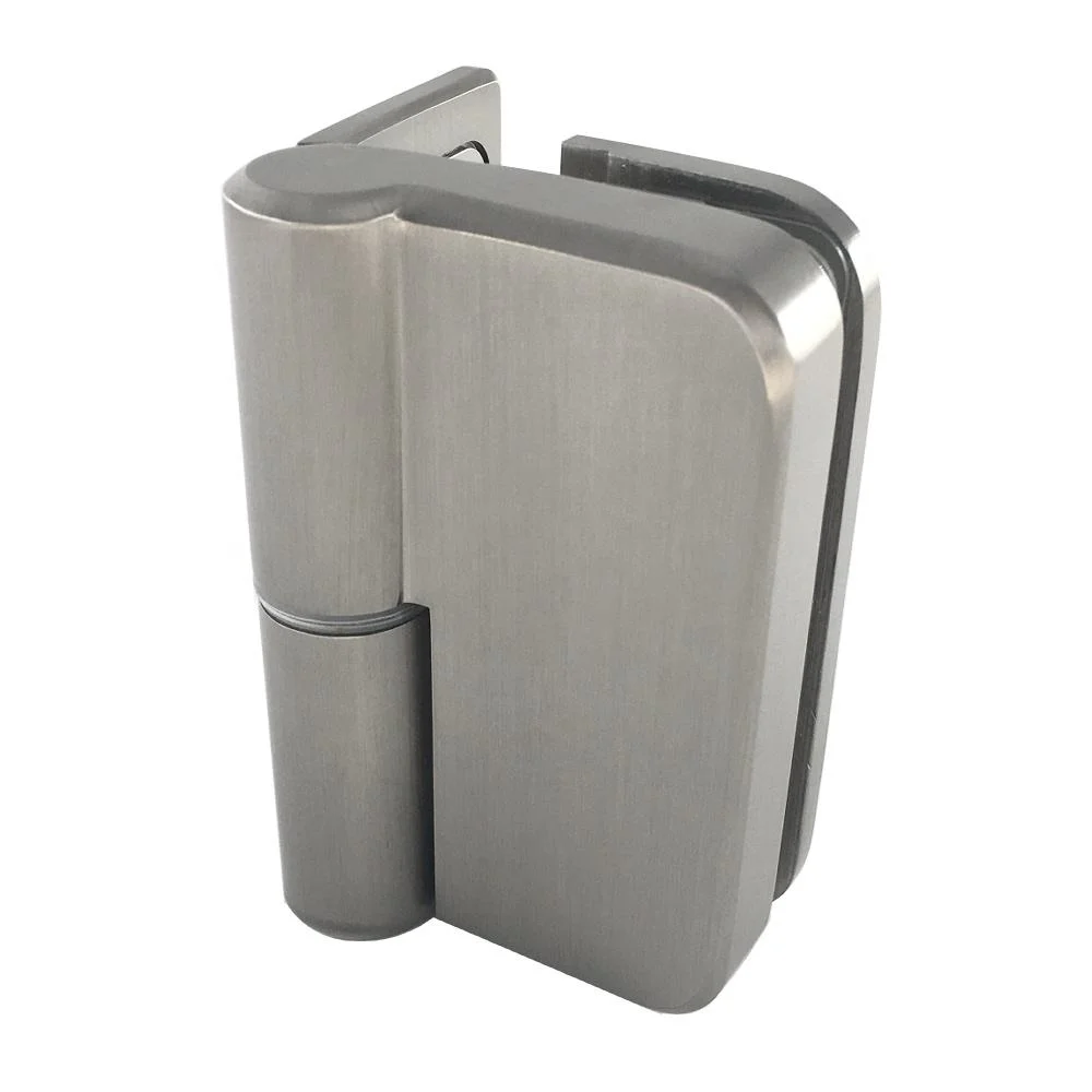 Gebürstetes Messing 90-Grad Wand zu Glas Dusche Türscharnier - Pk9050L-06