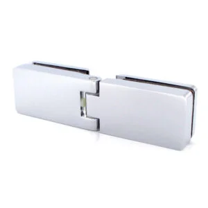 Heavy-Duty 180-Degree Flat Brass Glass to Glass Pivot Hinge - P603H -04