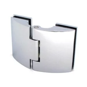 Heavy-Duty Brass Arched Glass to Glass Shower Door Hinge - P402A-01