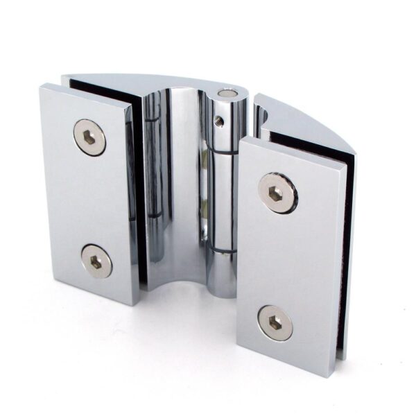 Heavy Duty Brass Arched Glass To Glass Shower Door Hinge P402A 03 One-Stop Solution For High-Quality Shower Door Hardware And Accessories