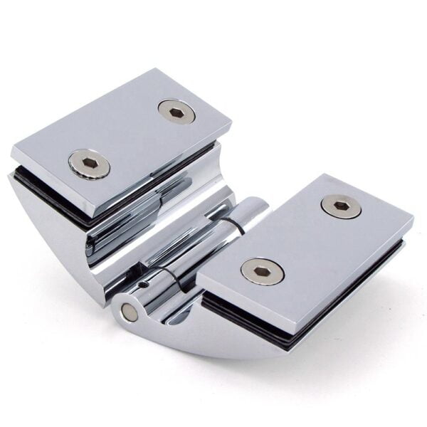 Heavy Duty Brass Arched Glass To Glass Shower Door Hinge P402A 05 One-Stop Solution For High-Quality Shower Door Hardware And Accessories