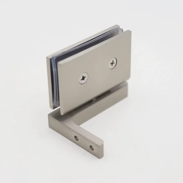 Offset Bracket Wall Mount Left Hand Shower Pivot Hinge Hy48 Nickel One-Stop Solution For High-Quality Shower Door Hardware And Accessories