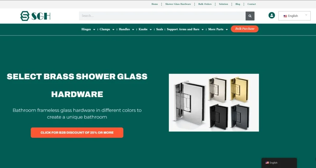 Shower Glass Hardware.com