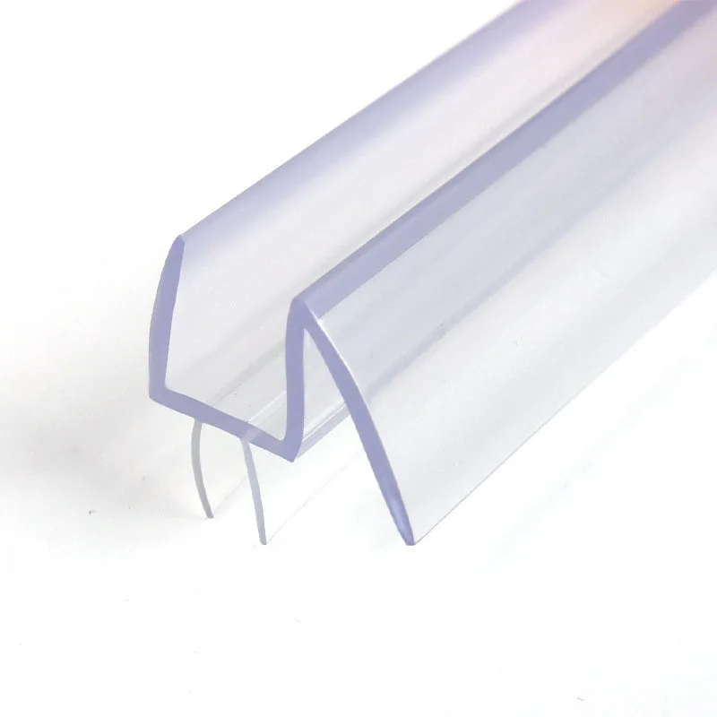 Frameless Shower Door Bottom Seal With Drip Rail For 1/2″, 1/4″ Or 3/8″ Glass