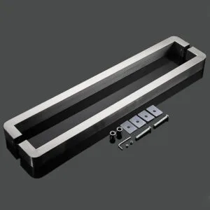 Square Glass Shower Door Handles - Back-to-Back Pull H669