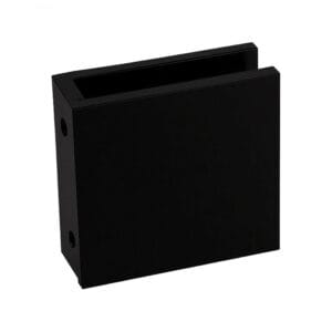 SDC140B Clip cuadrado de latón de 90° de vidrio a pared con orificio redondo