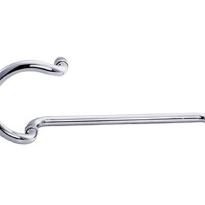 YS-526 Curved Stainless Steel Shower Pull and Towel Bar Combination